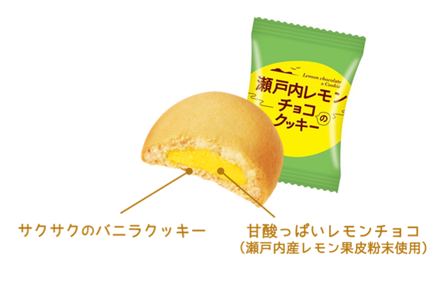 瀬戸内レモンチョコのクッキー