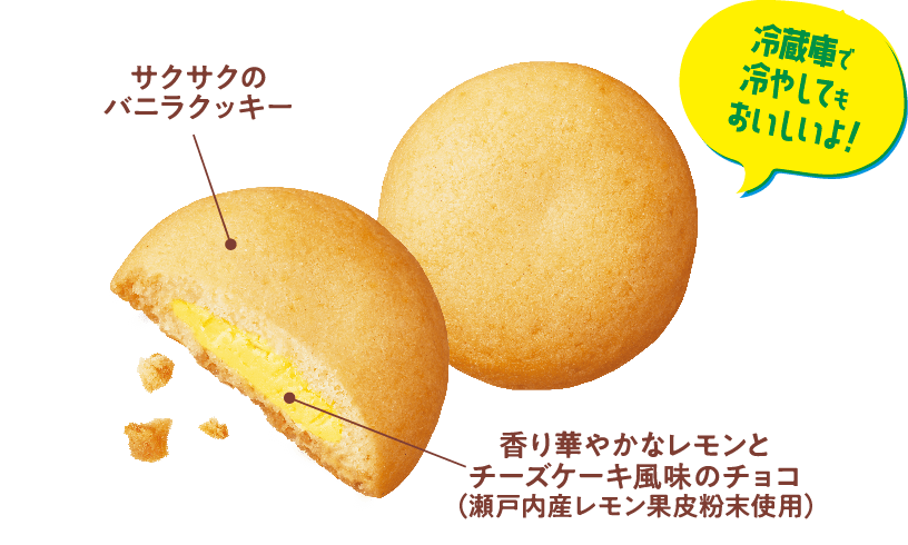 レモンのチョコinクッキー　チーズケーキ風味