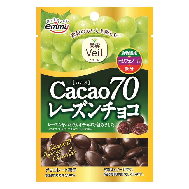 果実Veil カカオ７０レーズンチョコ